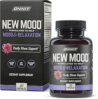 ONNIT New Mood - Occasional Stress Relief, Sleep and Mood Support Supplement, (30 Count)