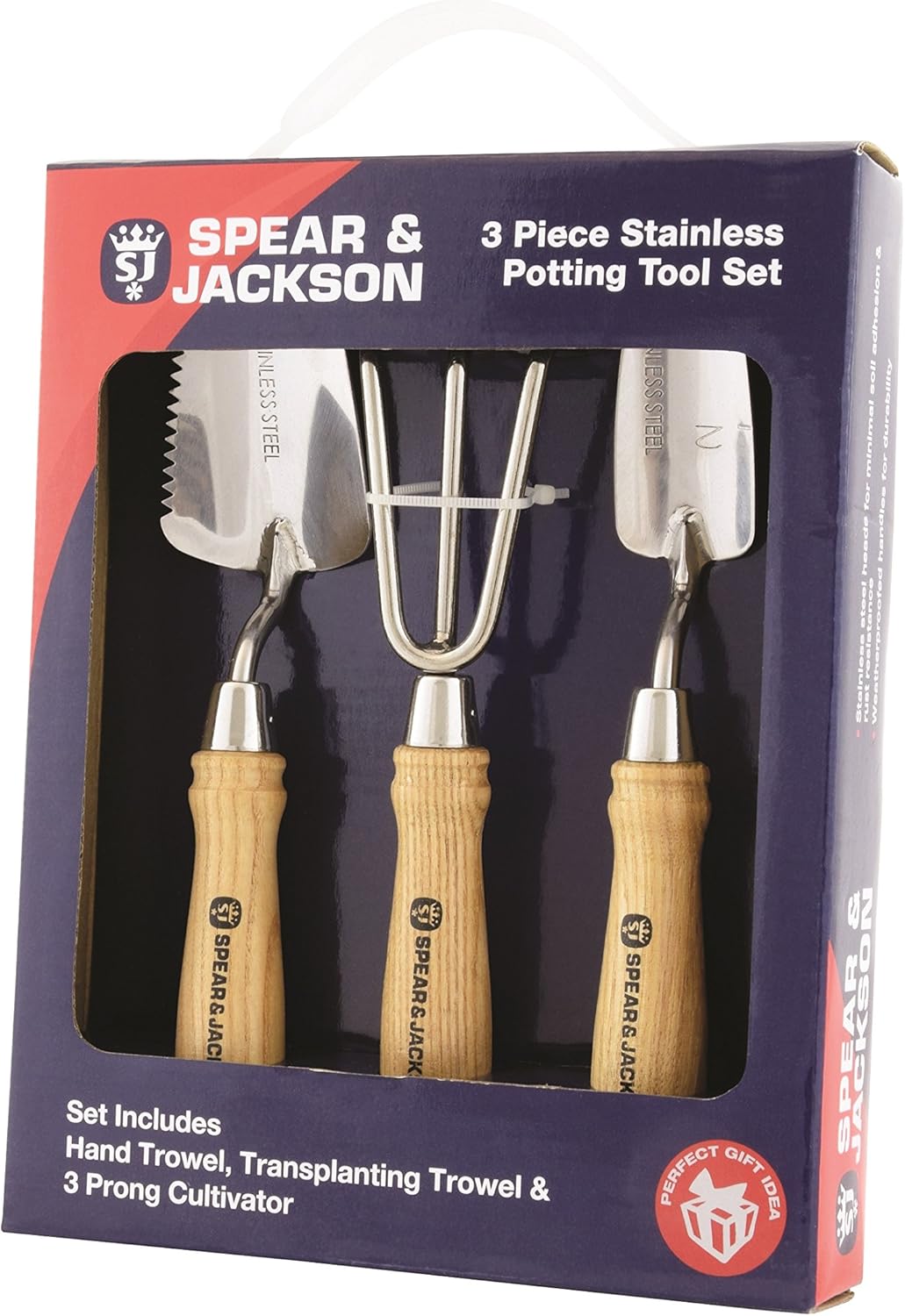 Spear & Jackson POTTING3PS 3 Piece Stainless Potting Tool Set, Silver