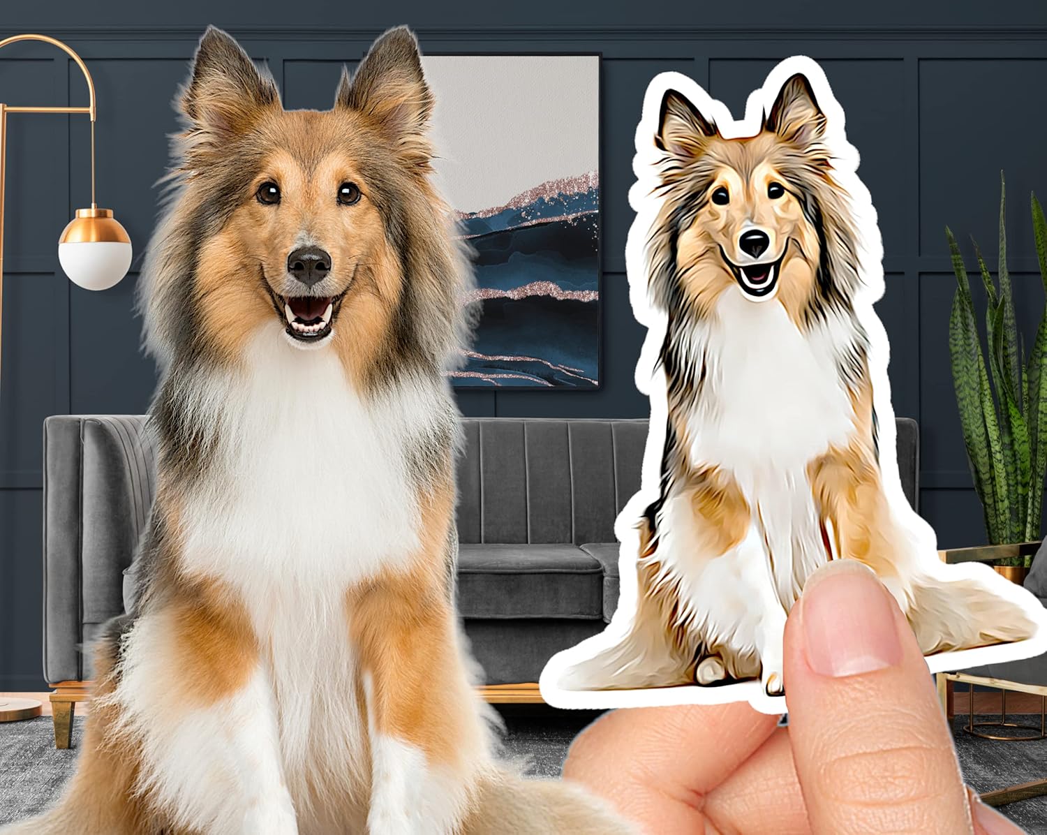 Custom Sticker - Pet Cartoon Portrait | Personalized - Picture Decal | Waterproof | Save Your Favorite Photo Sticker in Comic