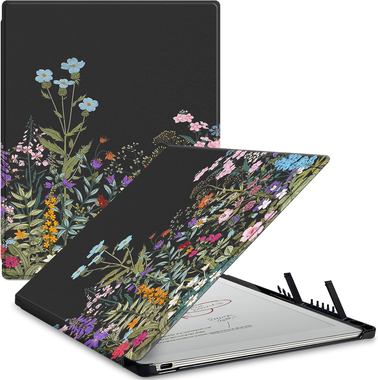 Case for Remarkable Paper Pro Tablet 11.8" (Released in 2024), Hard Back Shell Protective Book Folio Cover with Built-in Pen Holder, with Auto Sleep/Wake Function.