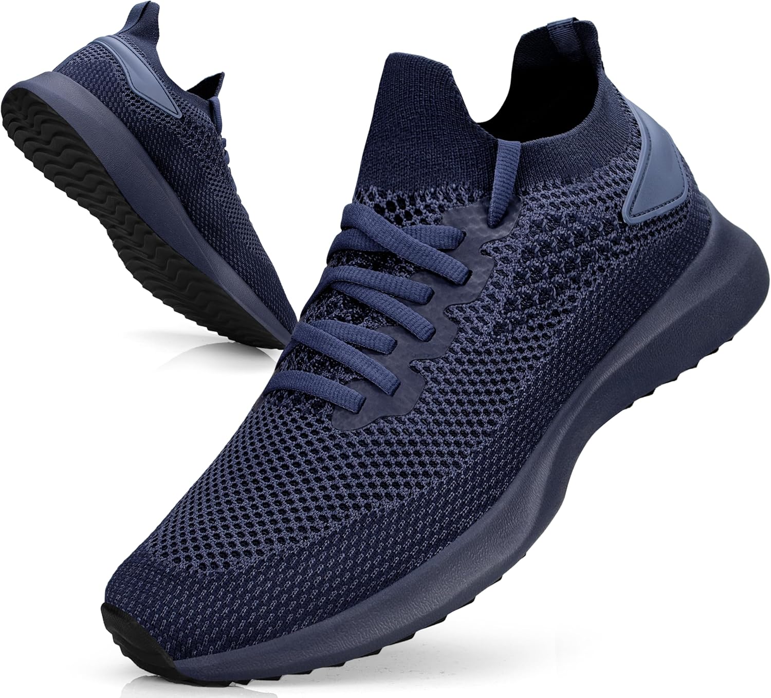 Mens Trainers Walking Running Shoes Mesh Slip On Lightweight Comfortable Athletic Fitness Fashion Training Sneakers Breathable Jogging Tennis Mesh Shoes Outdoor