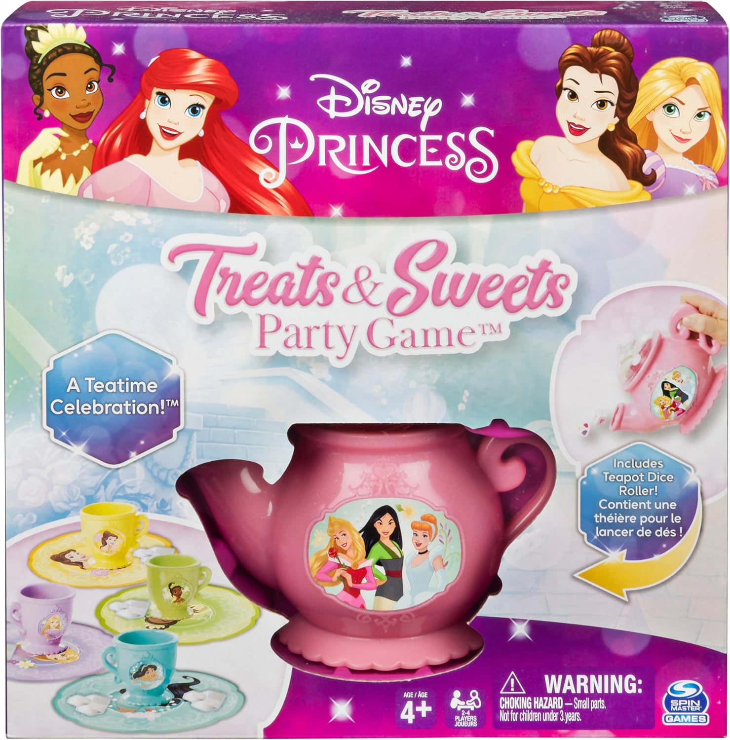 Spin Master Games Disney Princess Treats & Sweets Party Board Game, for Kids and Families Ages 4 and up