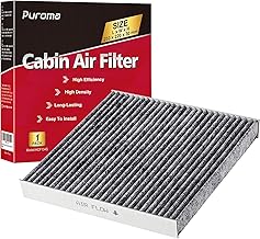 Puroma Cabin Air Filter with Activated Carbon, Replacement for CP134, CF10134, Honda & Acura, Civic, CR-V, Odyssey, CSX, ILX, MDX, RDX, AT134 (1 pc)