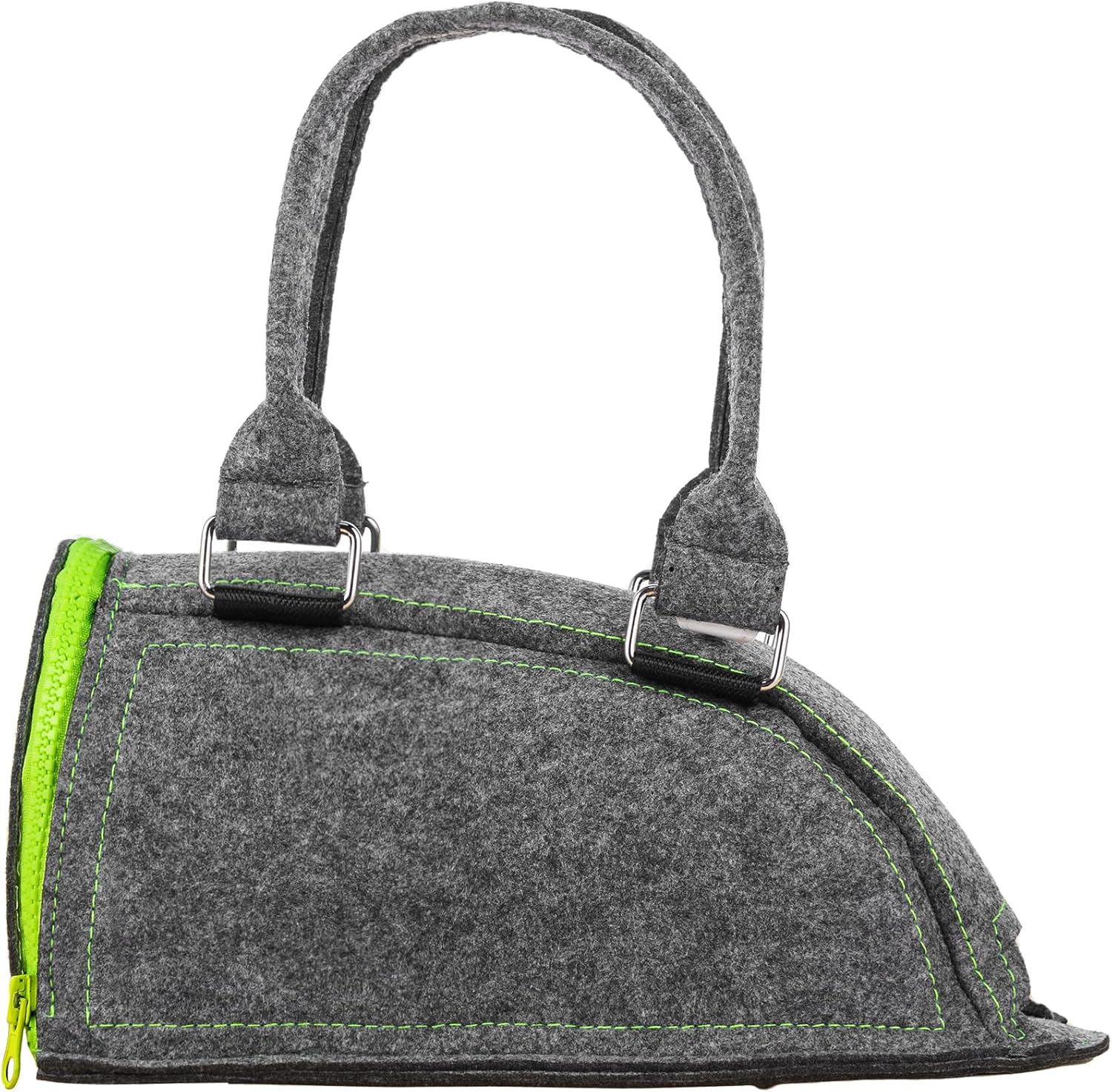Iron Carrying Bag Compatible with Oliso Irons, Protective Iron Storage Bag Travel Carrying Case Fits Most Mini Size Irons, Gray&Green