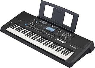 Yamaha, 61-Key Touch-Sensitive Advanced Portable Keyboard with Power Adapter, (PSRE473)