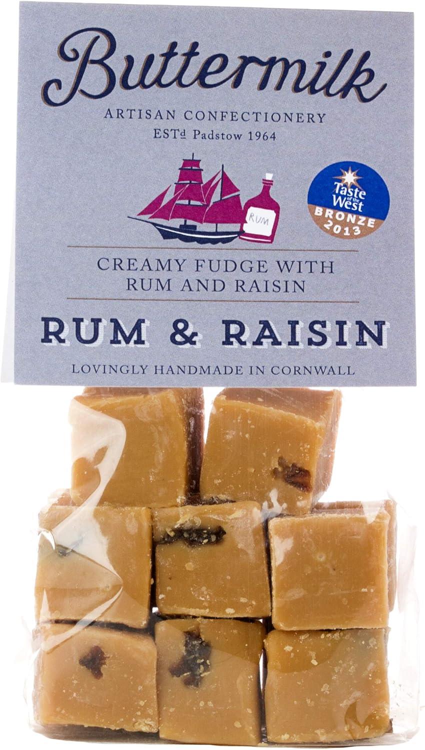Buttermilk Rum and Raisin Fudge Sweets 175g
