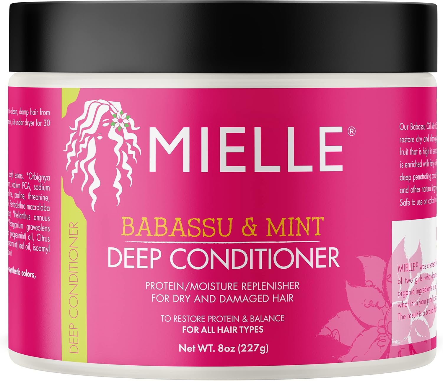 Mielle Organics Babassu & Mint Deep Conditioner with Protein, 227 g