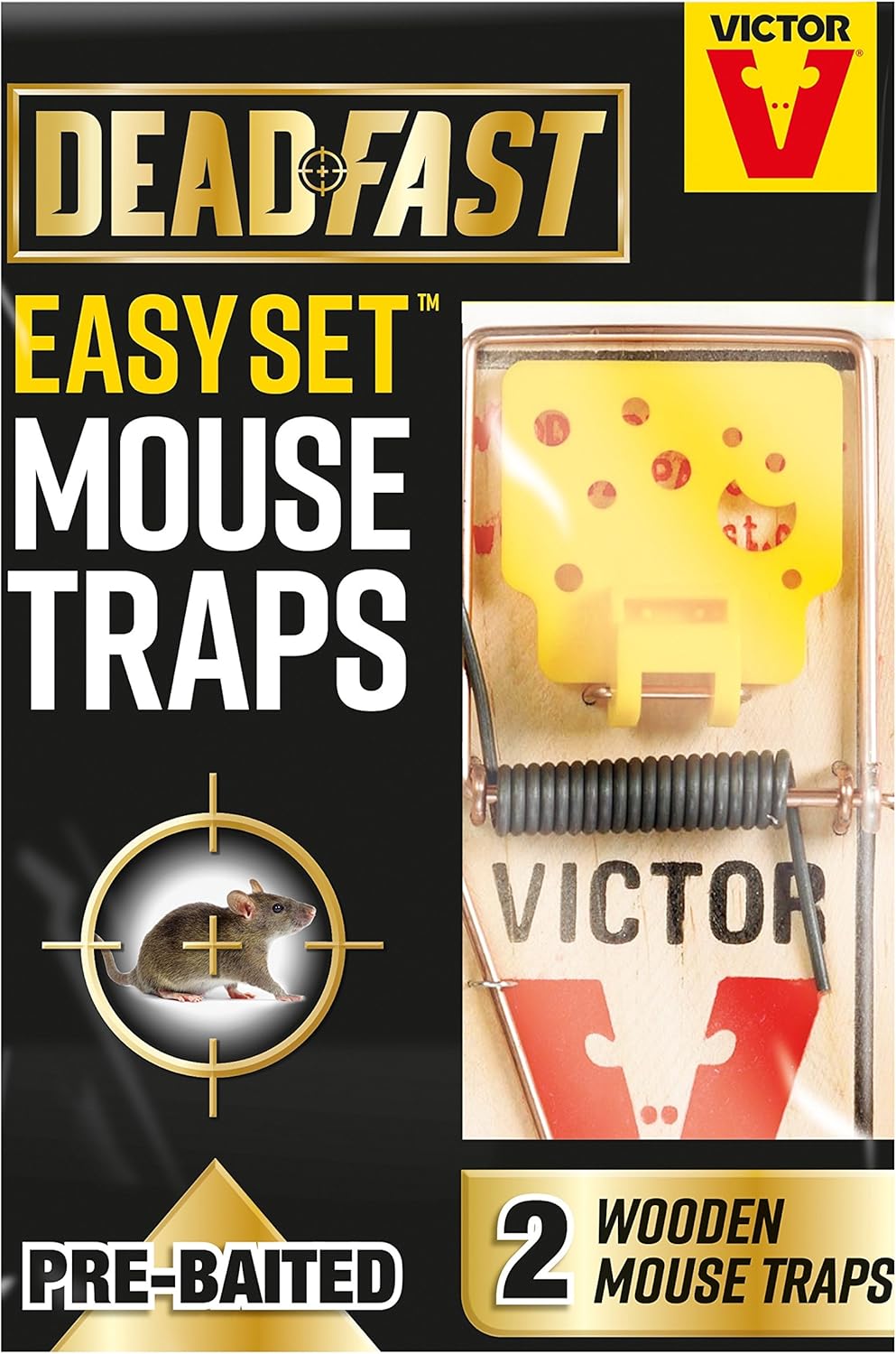 Deadfast 20300397 Easy Set Mouse Trap, Twin Pack