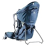 Deuter Kid Comfort Pro Child Carrier Backpack for Travel & Hiking with Toddlers - Midnight