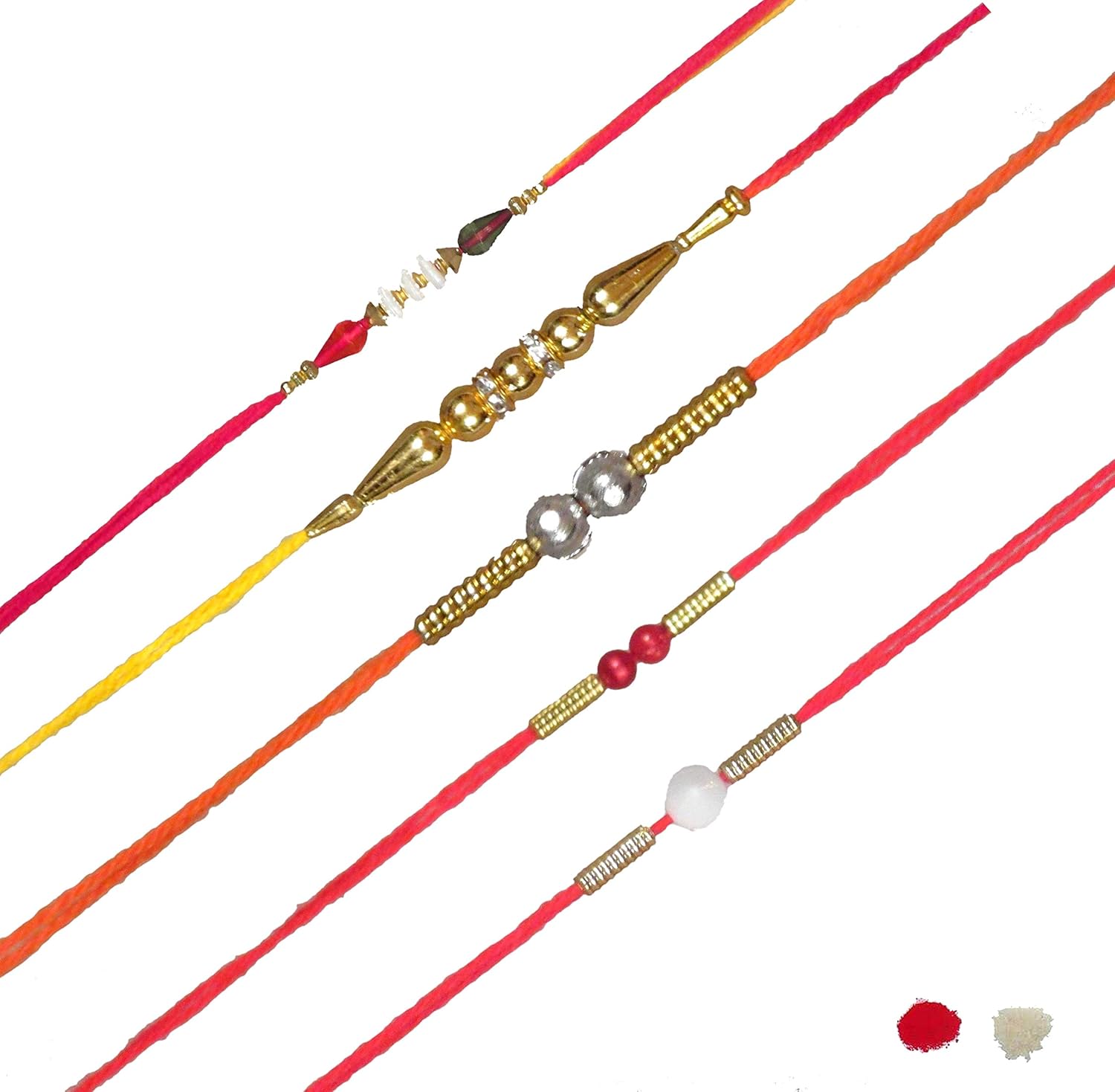 5 dora rakhi for brother | rakhi for brother and bhabhi | rakhi set of 5 | rakhi (Pack of 5)