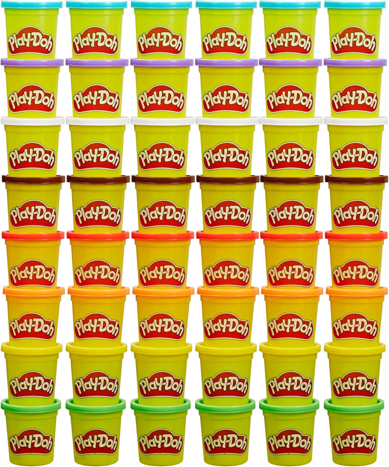 Play-Doh Bulk Pack of 48 Cans, 6 Sets of 8 Modeling Compound Colors, 3oz, Back to School Gifts & Prizes for Students & Classroom, Preschool Toys for Kids, Ages 2+ (Amazon Exclusive)