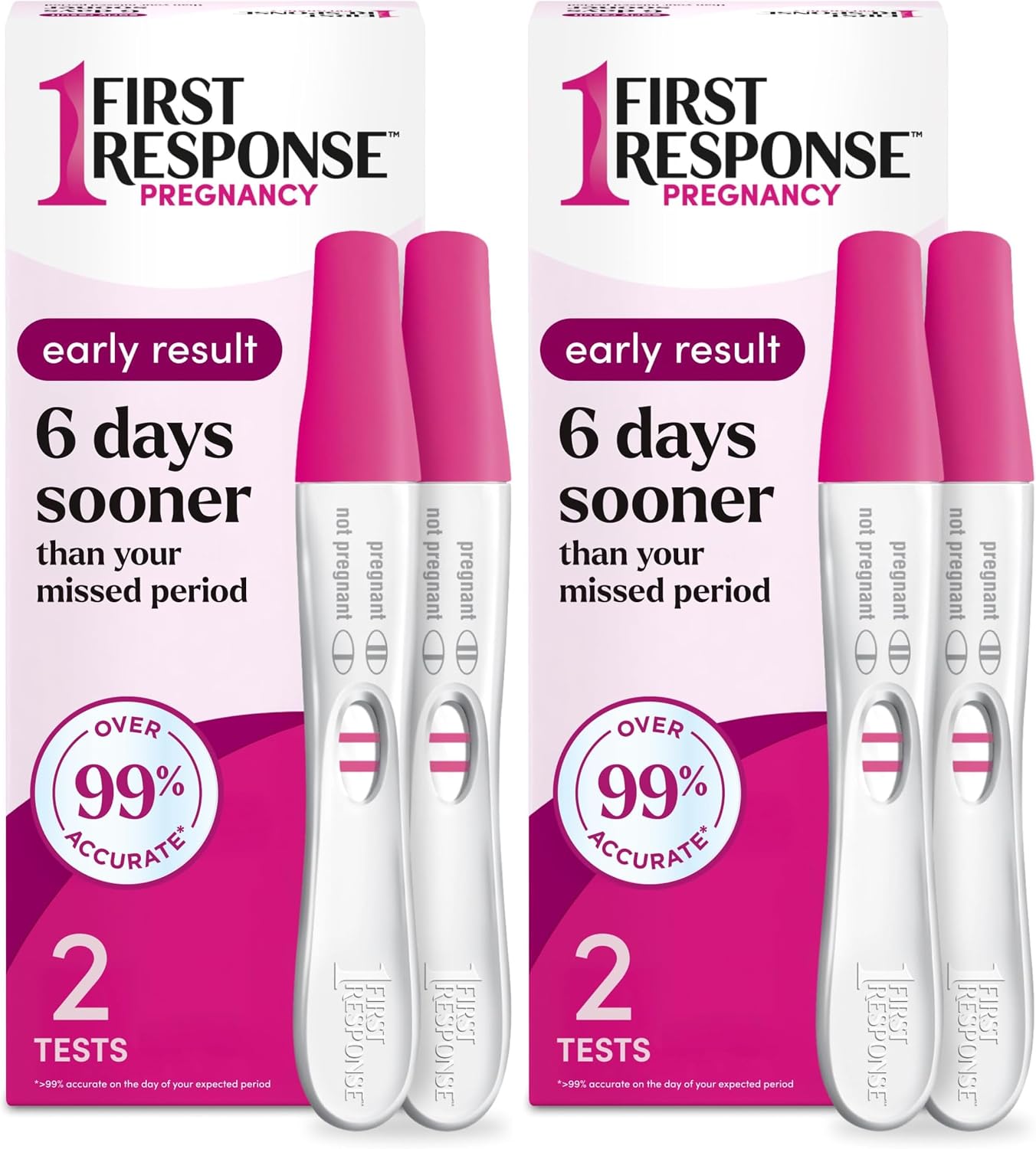 First Response Early Result Pregnancy Test, 4 Pack (Packaging & Test Design May Vary)