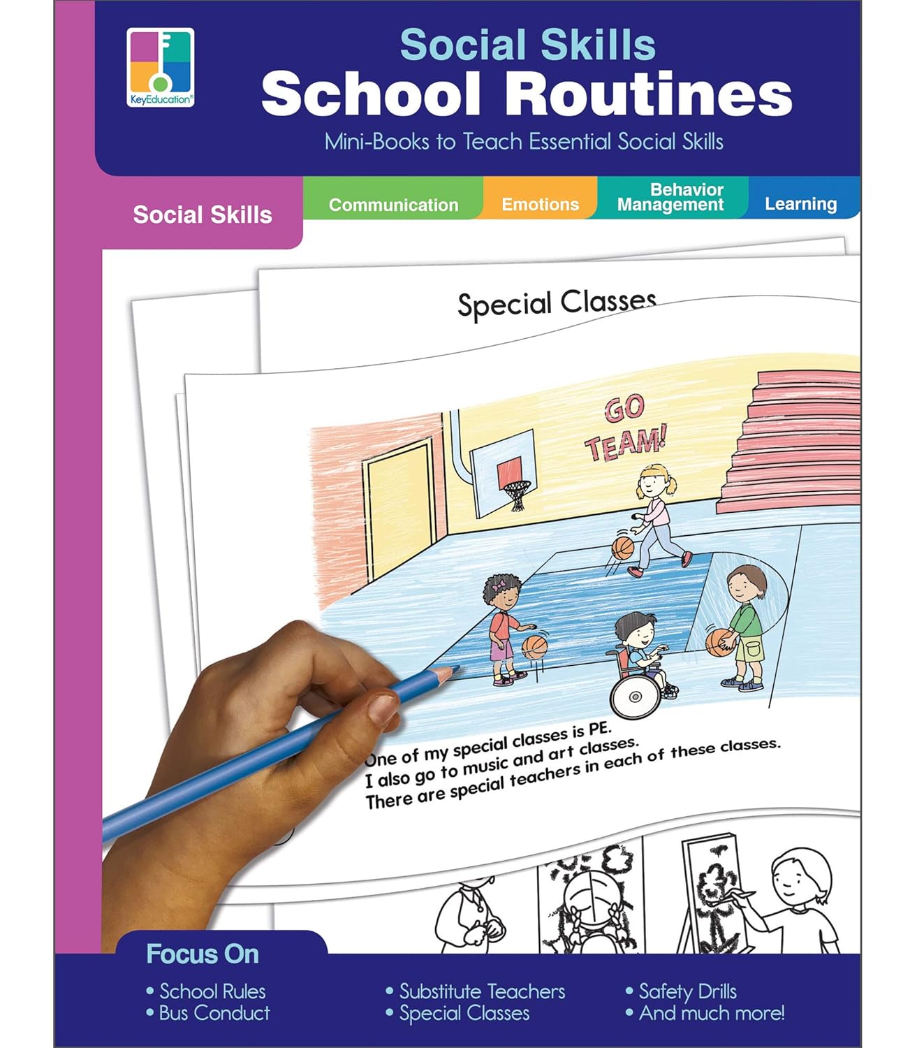 Key Education School Routines Social Skills Activities for Kids, Mini Reproducible Books Covering Safety Drills, School Rules, and More Social Emotional Learning Activities (Social Skills Mini-Books)