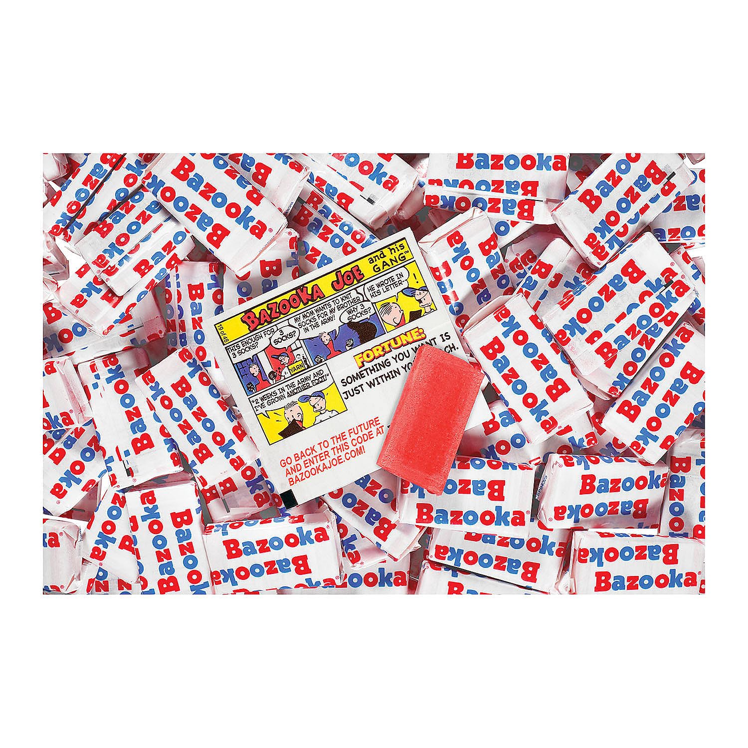 Fun Express - Bulk Bazooka Original Bubble Gum Case - Edibles - Gum - Gumballs & Individually Wrapped - 2000 Pieces
