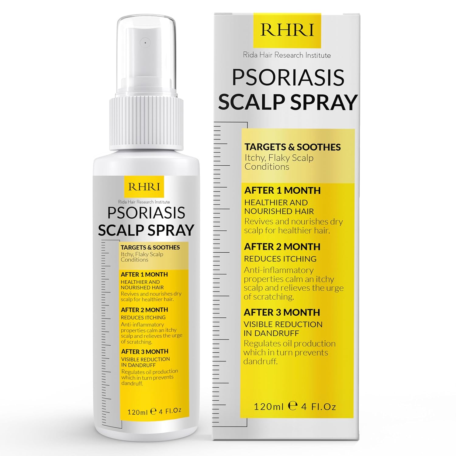 Psoriasis Scalp Spray | Psoriasis and Dandruff Treatment for Scalp Yeast Infections, Psoriasis Flare-Ups & Folliculitis | Antifungal Ringworm Itchy Scalp Spray for Psoriasis, Dryness