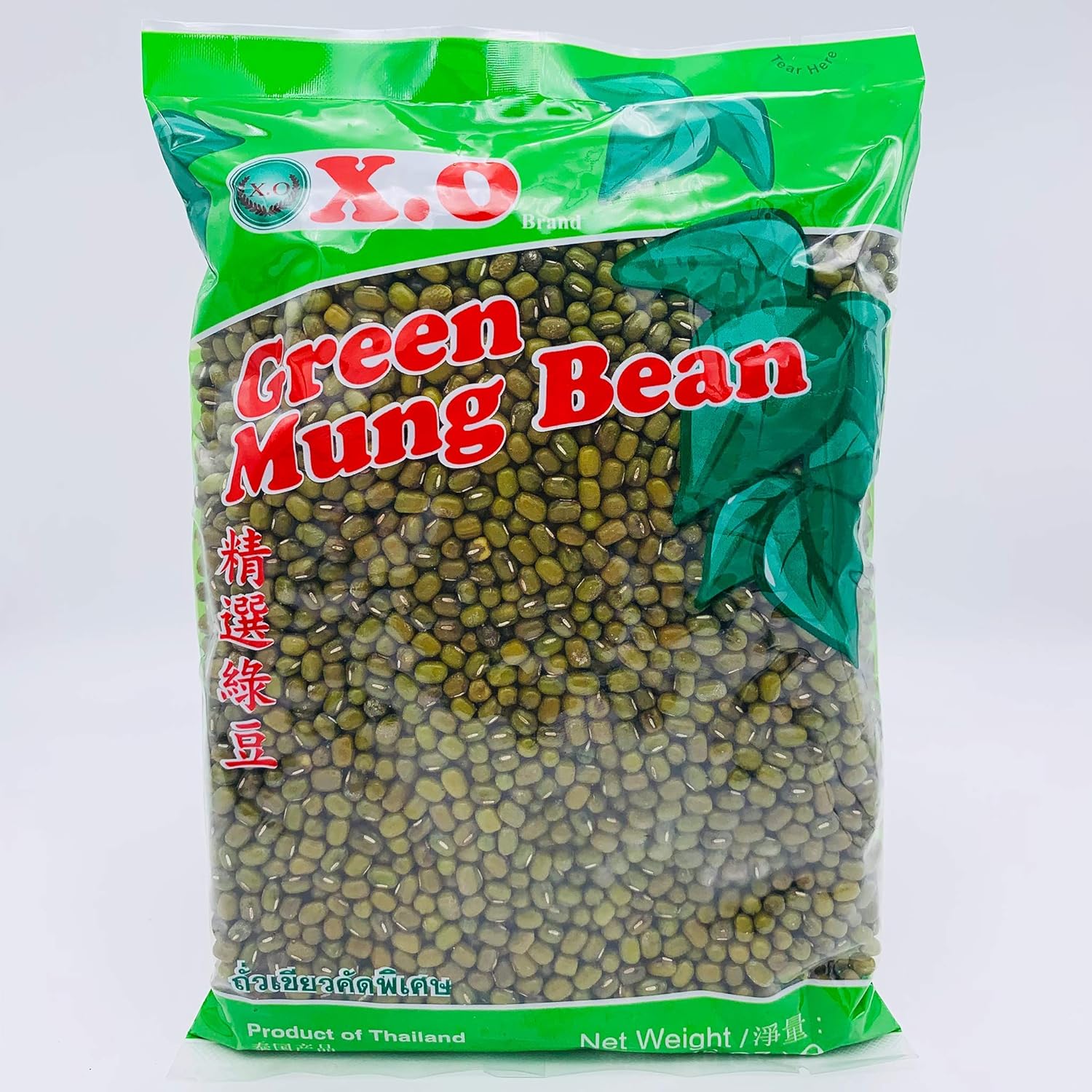 Dried Green Mung Beans for Asian Soups, Desserts 454g by XO