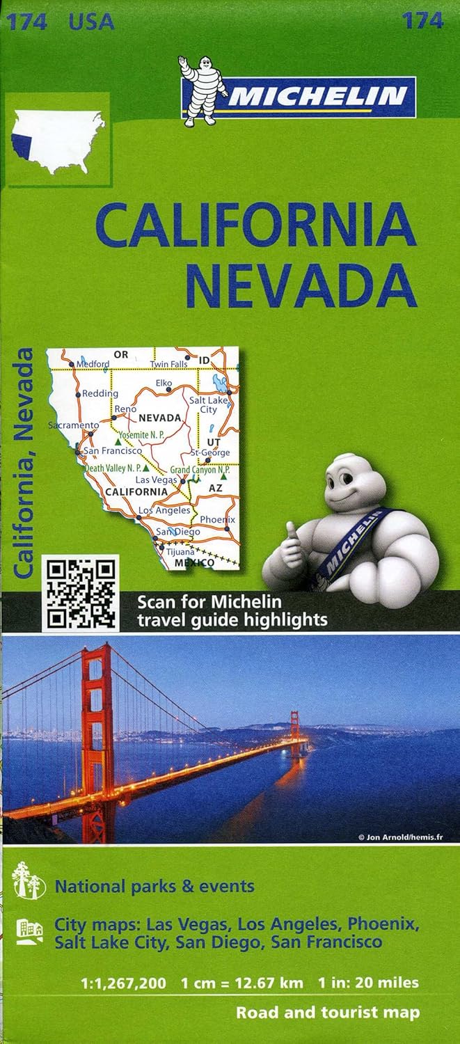 Michelin USA California, Nevada Map 174 (Michelin Zoom USA Maps)