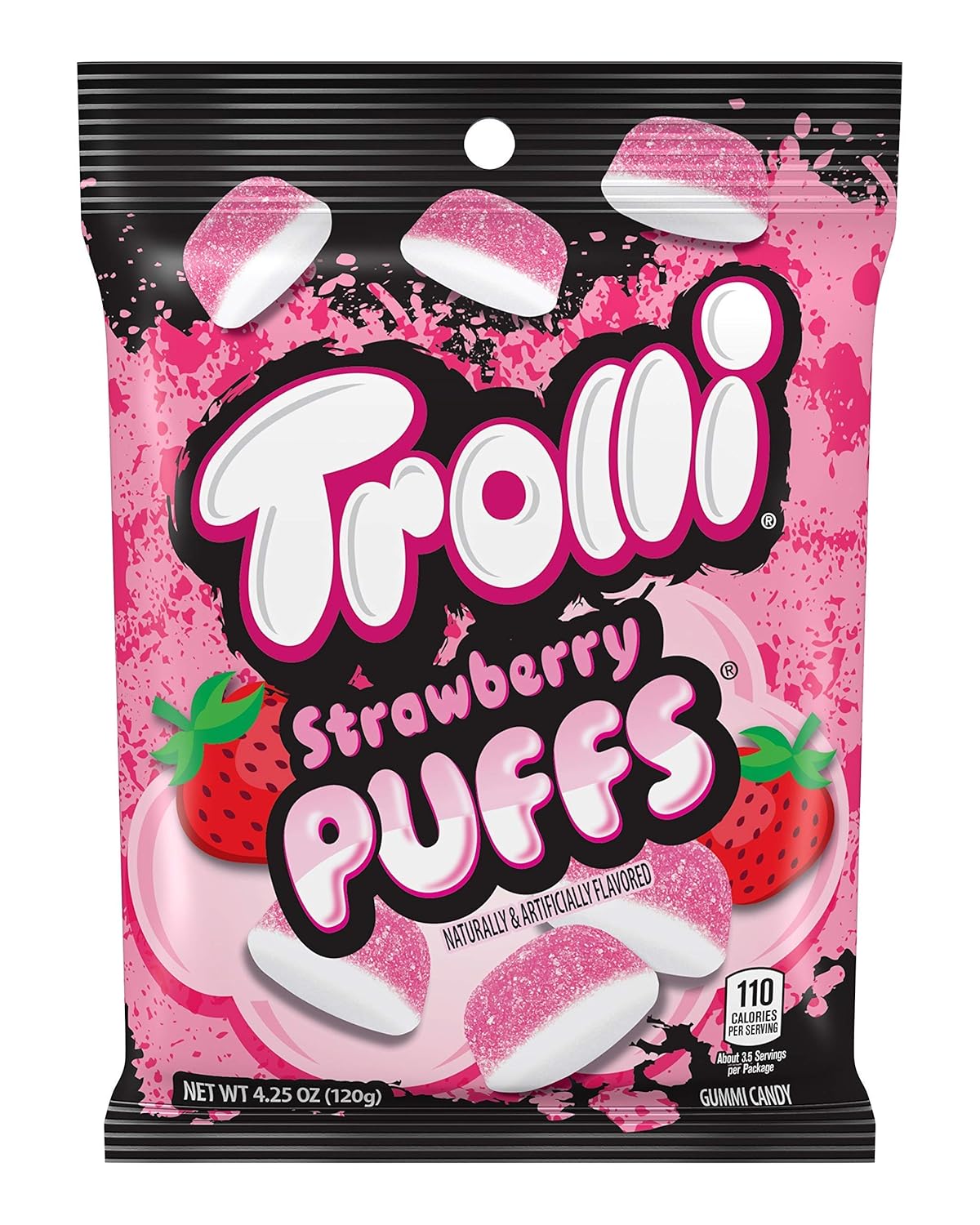 Trolli, Strawberry Puffs, Gummi Candy, 4.25 Ounce
