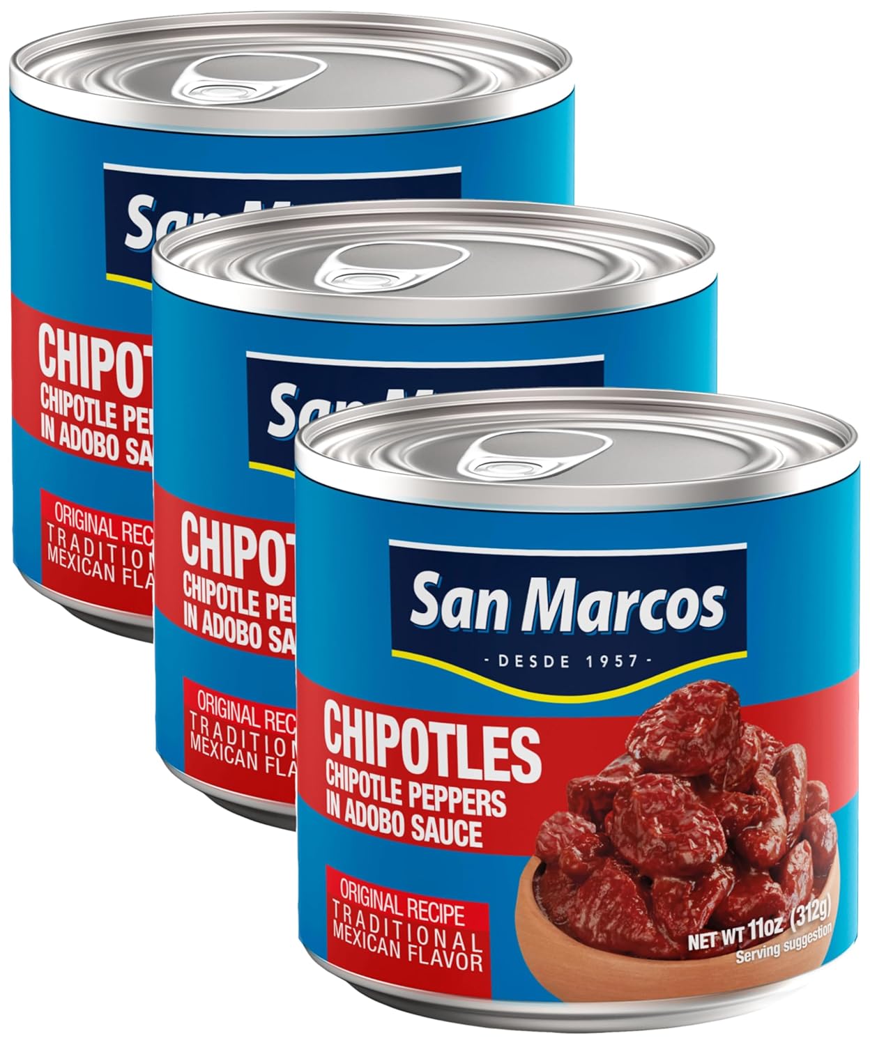 San Marcos, Chilpotle In Adobo Sauce, 7.5 Ounce (Pack of 3)