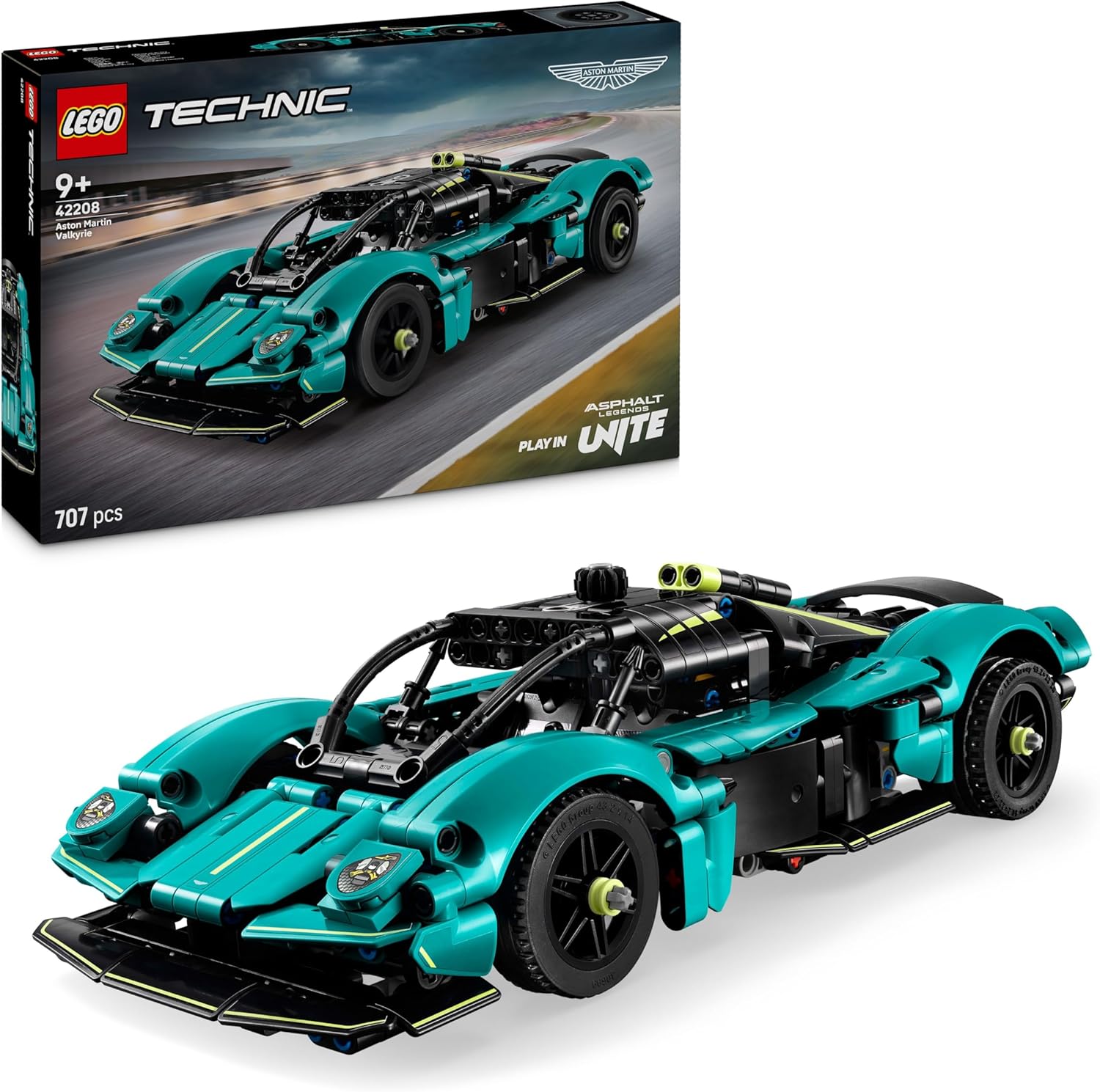 LEGO Technic Aston Martin Valkyrie Buildable Car Model Kit, Vehicle Toy for Kids, Creative Gift for Boys and Girls Aged 9 and over 42208