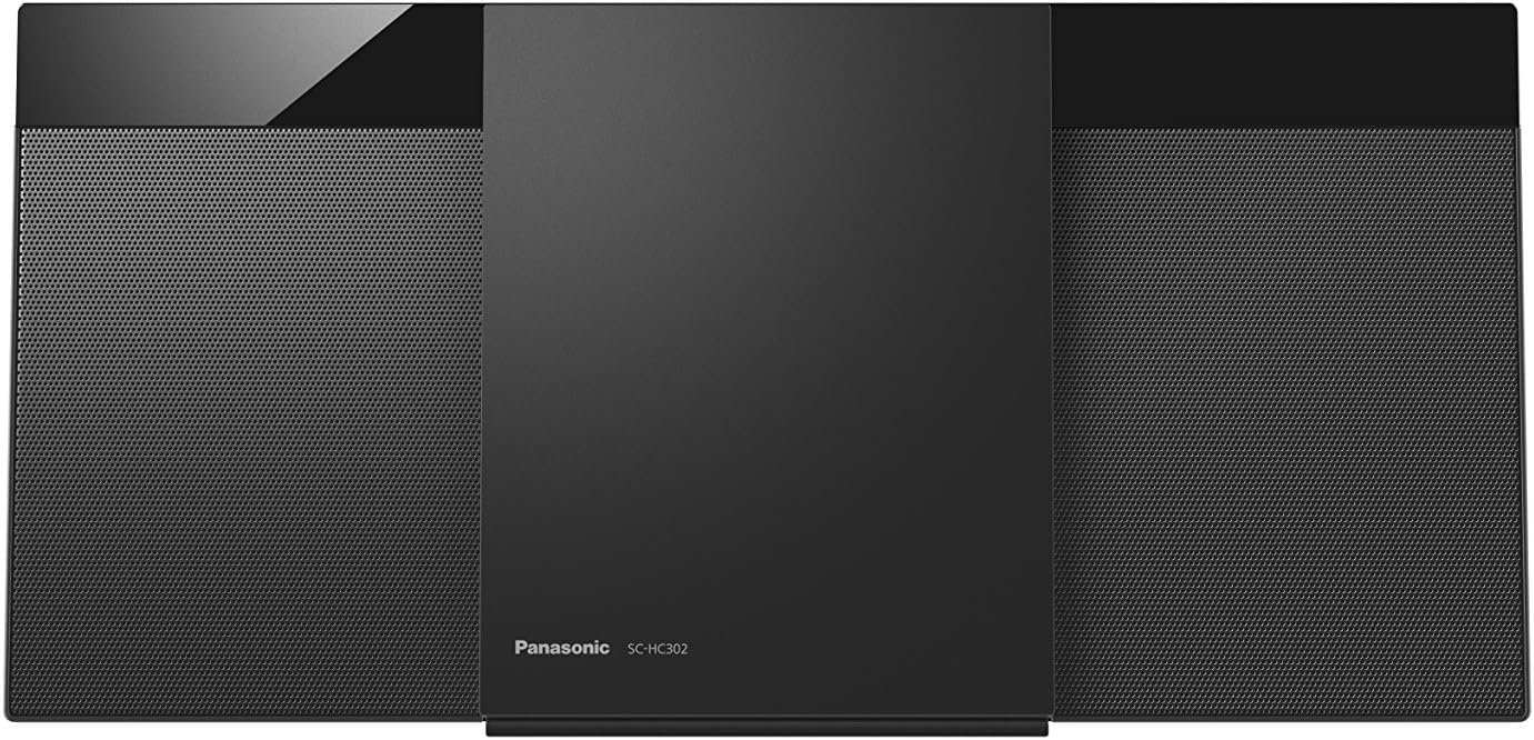 Panasonic SC-HC302EB-K Modern HiFi System with FM / DAB / DAB + Radio, 20W Speaker and CD Player, Bluetooth USB playback, Black
