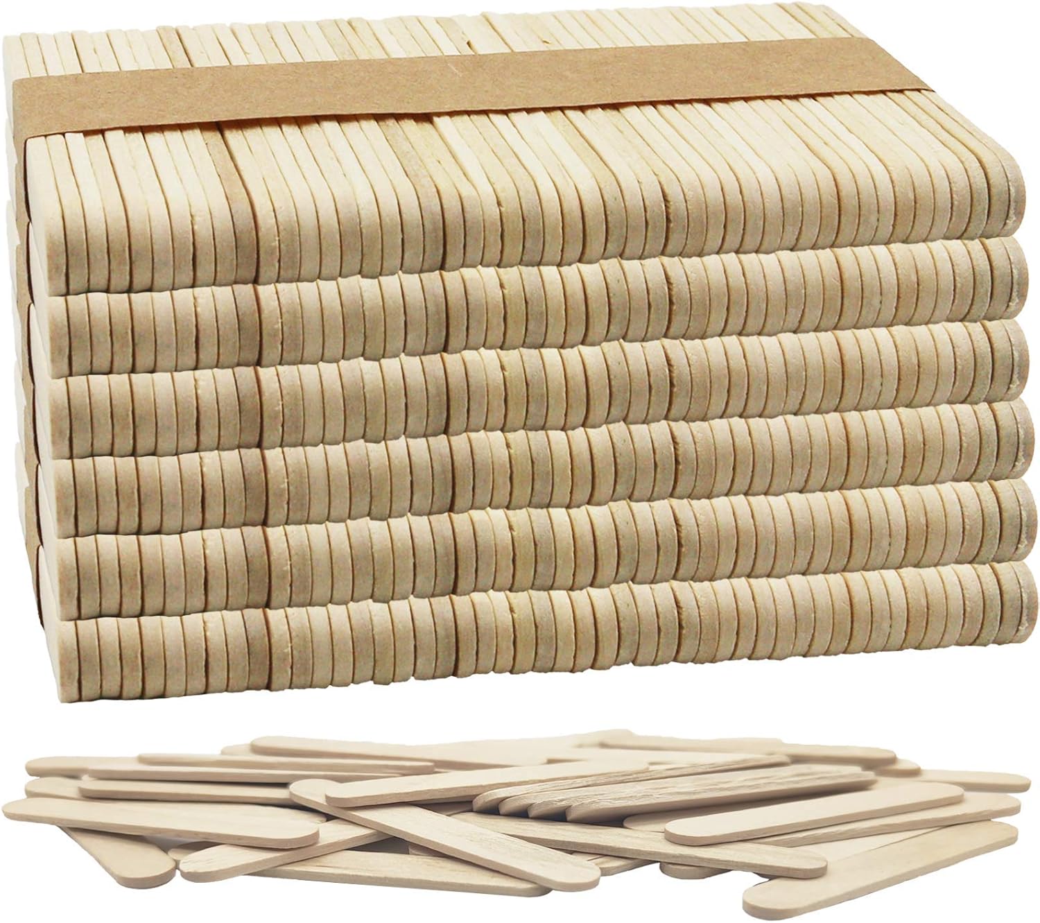 OWLKELA 300PCS Mini Lollipop Sticks 2.5 inch, Wood Craft Sticks, Lolly Sticks for Home and School Crafts, Lollipop Sticks, Popsicle Sticks, Ideal for Arts and Handwork, Classroom Art Supplies