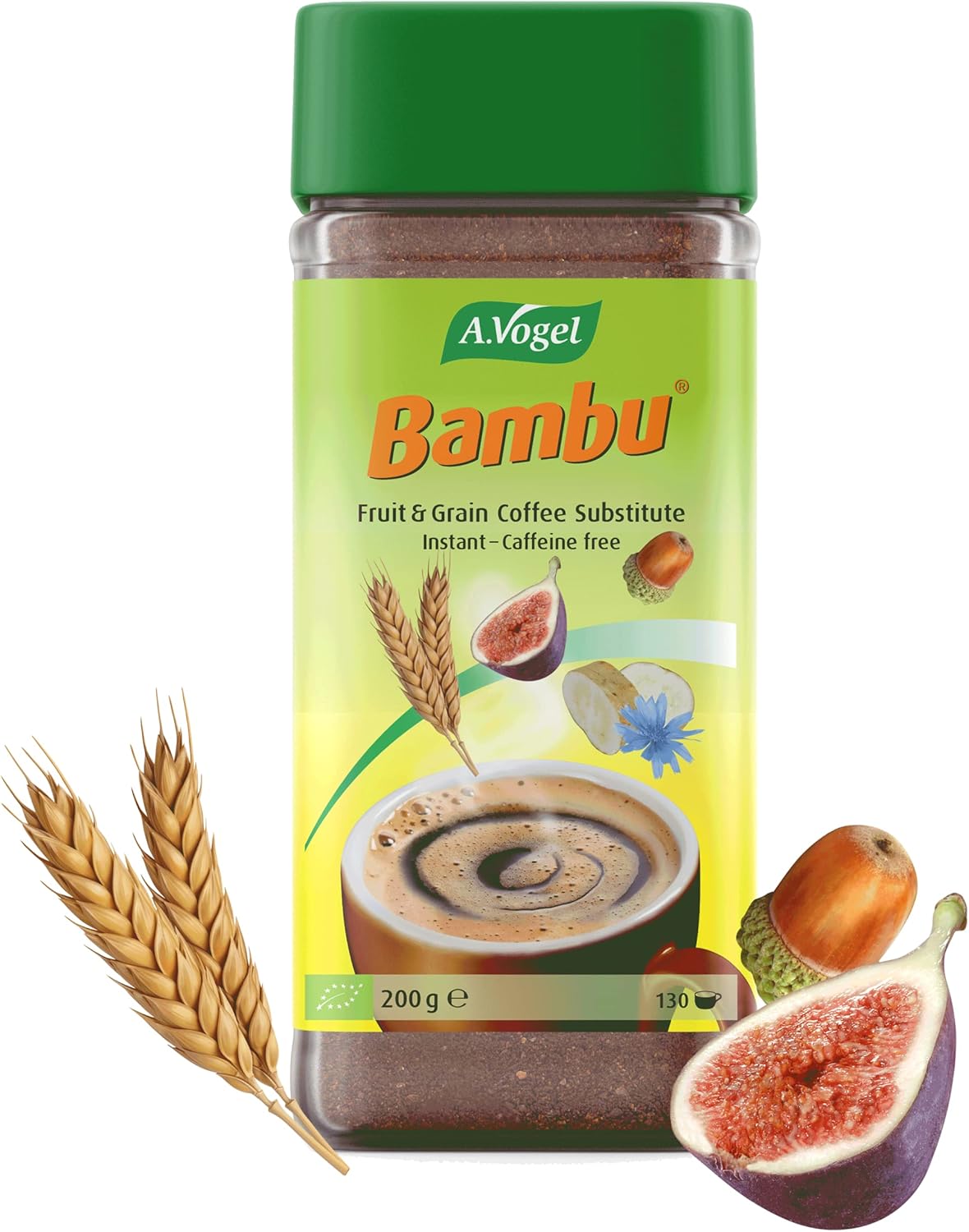 A.Vogel Bambu Fruit & Grain Coffee Substitute | Caffeine-free | Organically Grown Natural Ingredients | 130 Servings | 200g