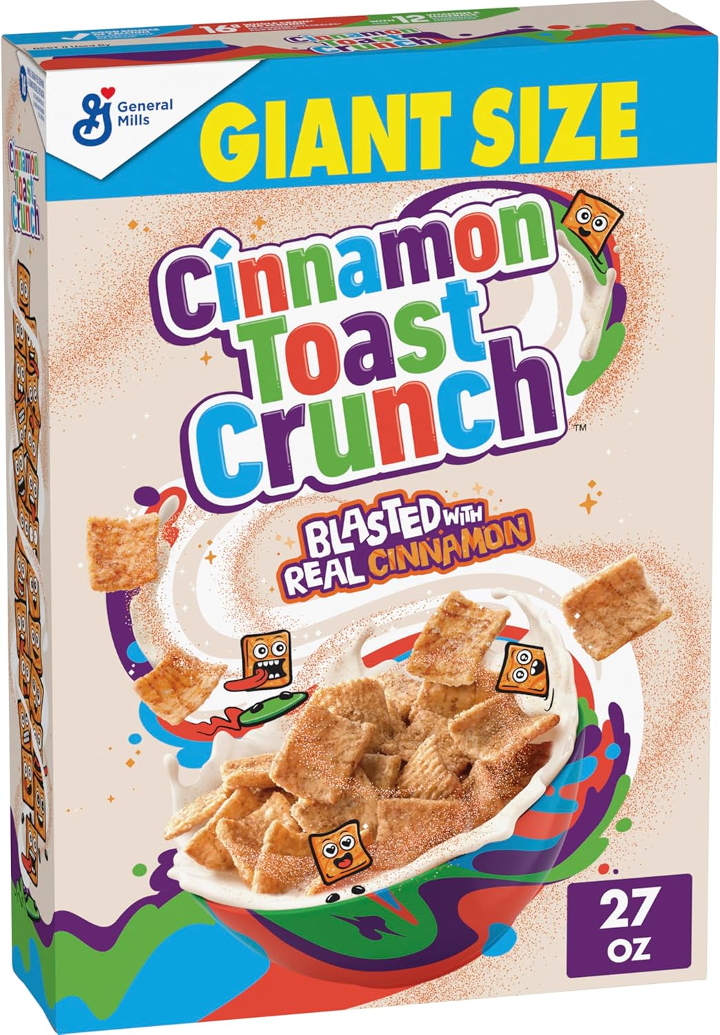 Original Cinnamon Toast Crunch Breakfast Cereal, 27 OZ Giant Size Box