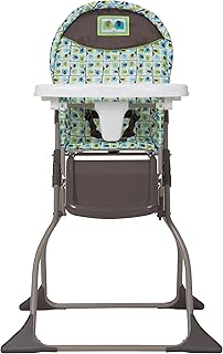Cosco Simple Fold High Chair with 3-Position Tray (Elephant Squares)