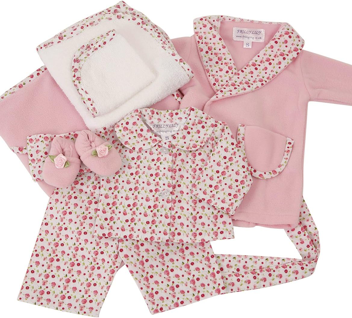 Nightime Set from UK Company Frilly Lily to fit Smaller Dolls 35-45cm tall Such as 43cm Baby Born and 18inch Our Generation Doll