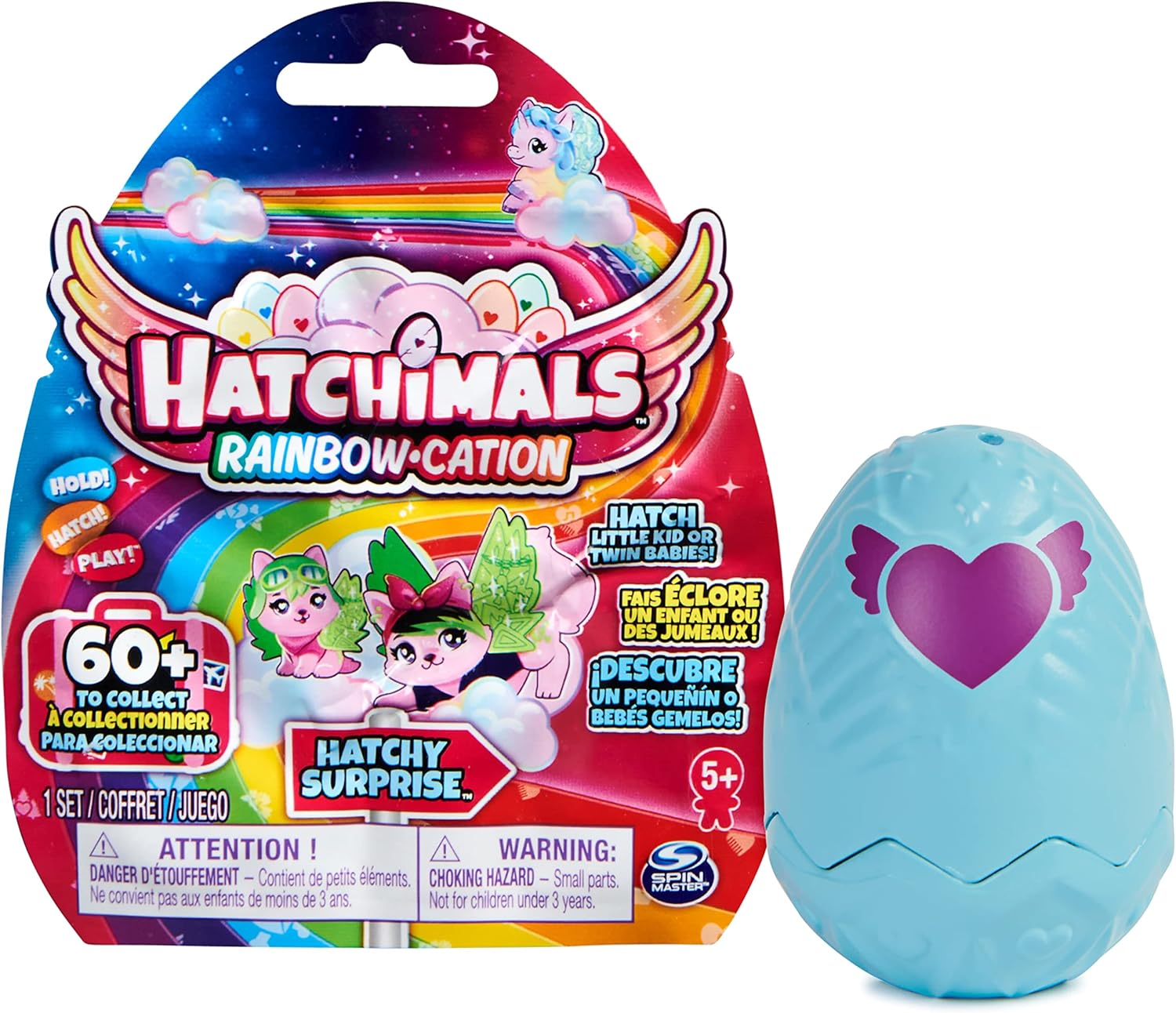 Hatchimals o CollEGGtibles Surprise Mystery Egg Toy for Girls - Collectible Rainbow-Cation Hatch 1 Little Kid or Twin Babies - Stocking Stuffer, Christmas, Birthday Gifts for Kids Age 5+