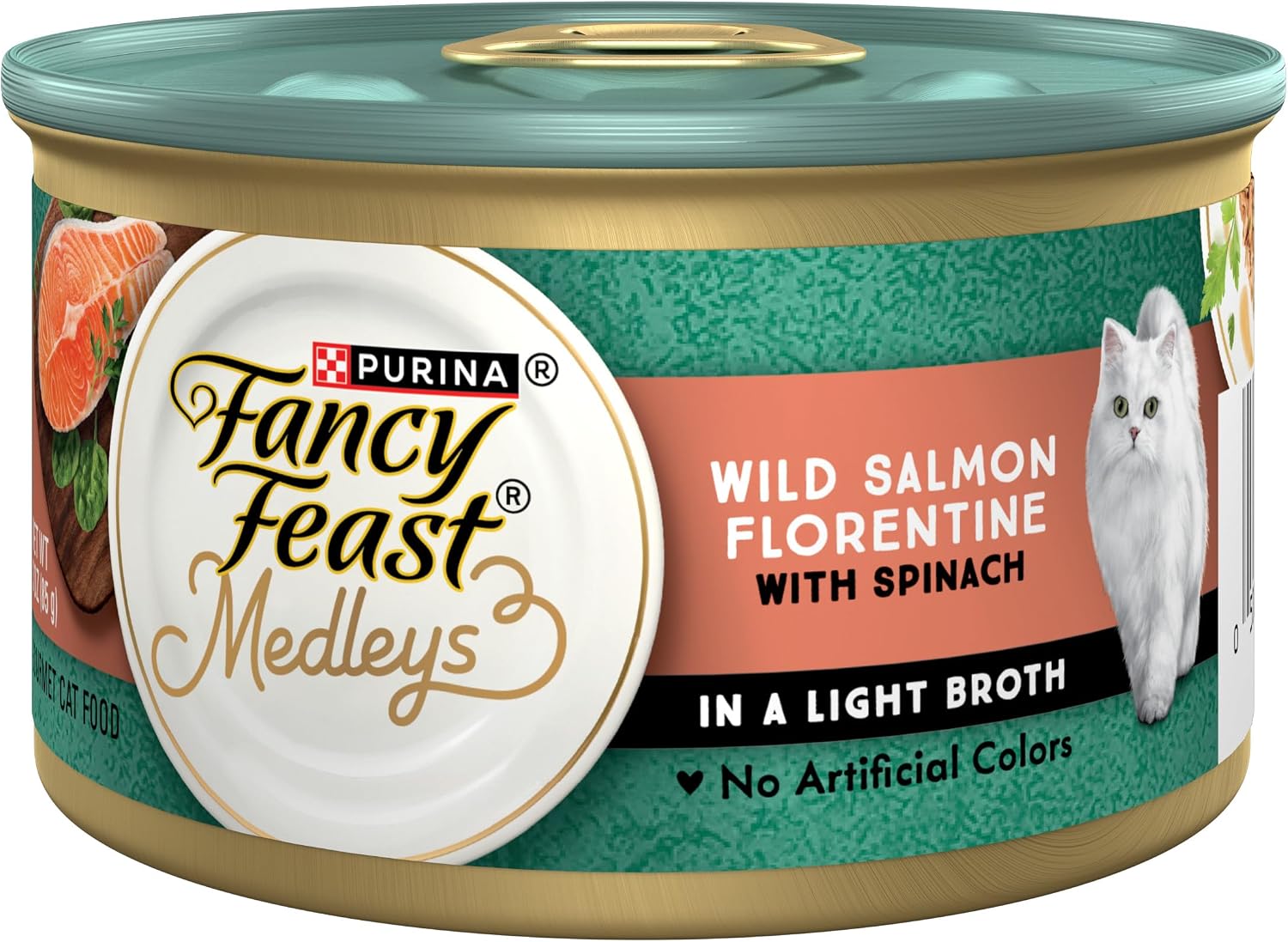 Purina Fancy Feast Medleys Salmon Florentine Cat Food (24 Pack) 3 oz Cans