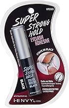 i-Envy by KISS Super Strong Hold Eyelash Adhesive Black KPEG05 Brush On Latex Free 0.18oz
