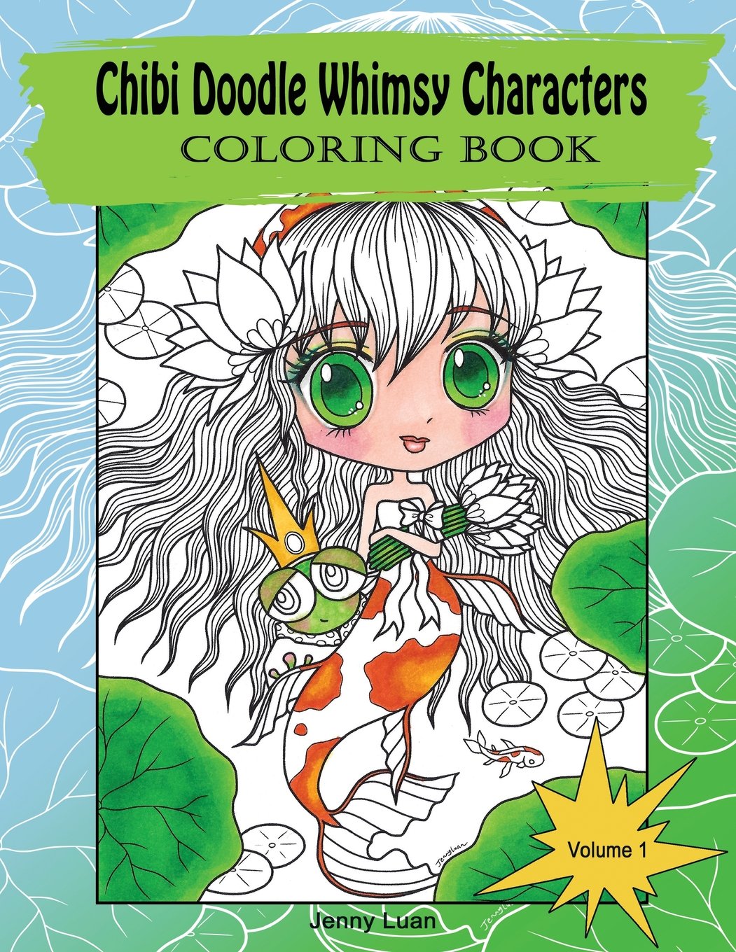 Chibi Doodle Whimsy Characters: coloring book