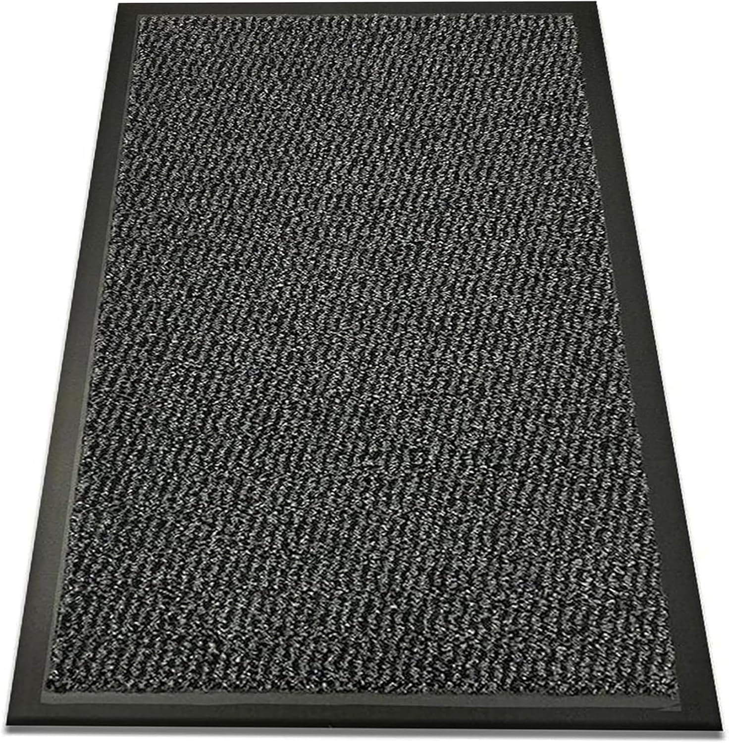 Large/Small Grey Barrier Mat Heavy Duty Indoor Outdoor Dirt Trapper Door Mat Non-Slip Entrance Rug Shoes Scraper Absorbent Carpet (40cm_x_60cm)