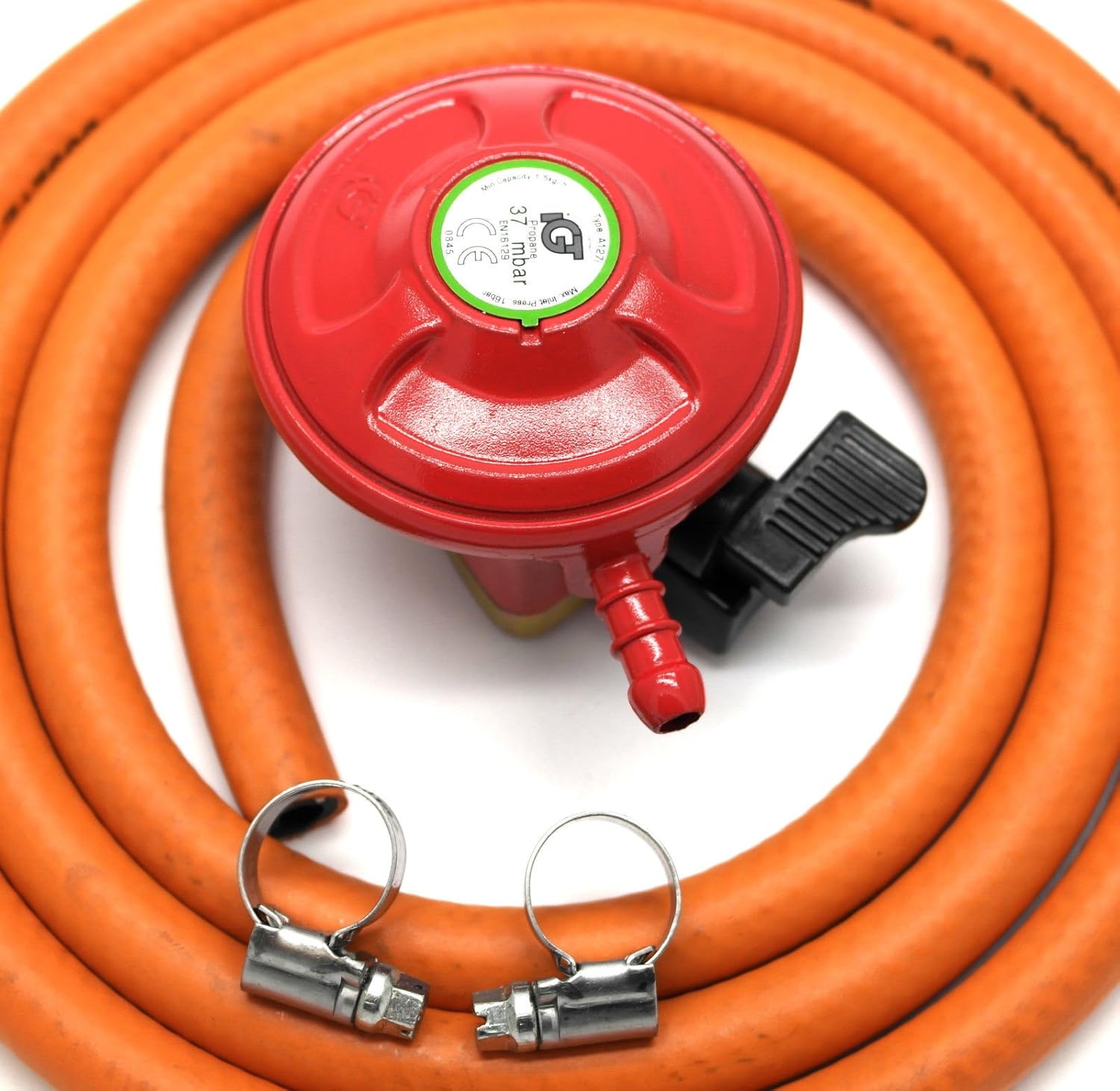 Other Igt Bbq/Patio Gas 27Mm Regulator & 2 Meter Hose Kit & 2 Clips 5 Year Warranty