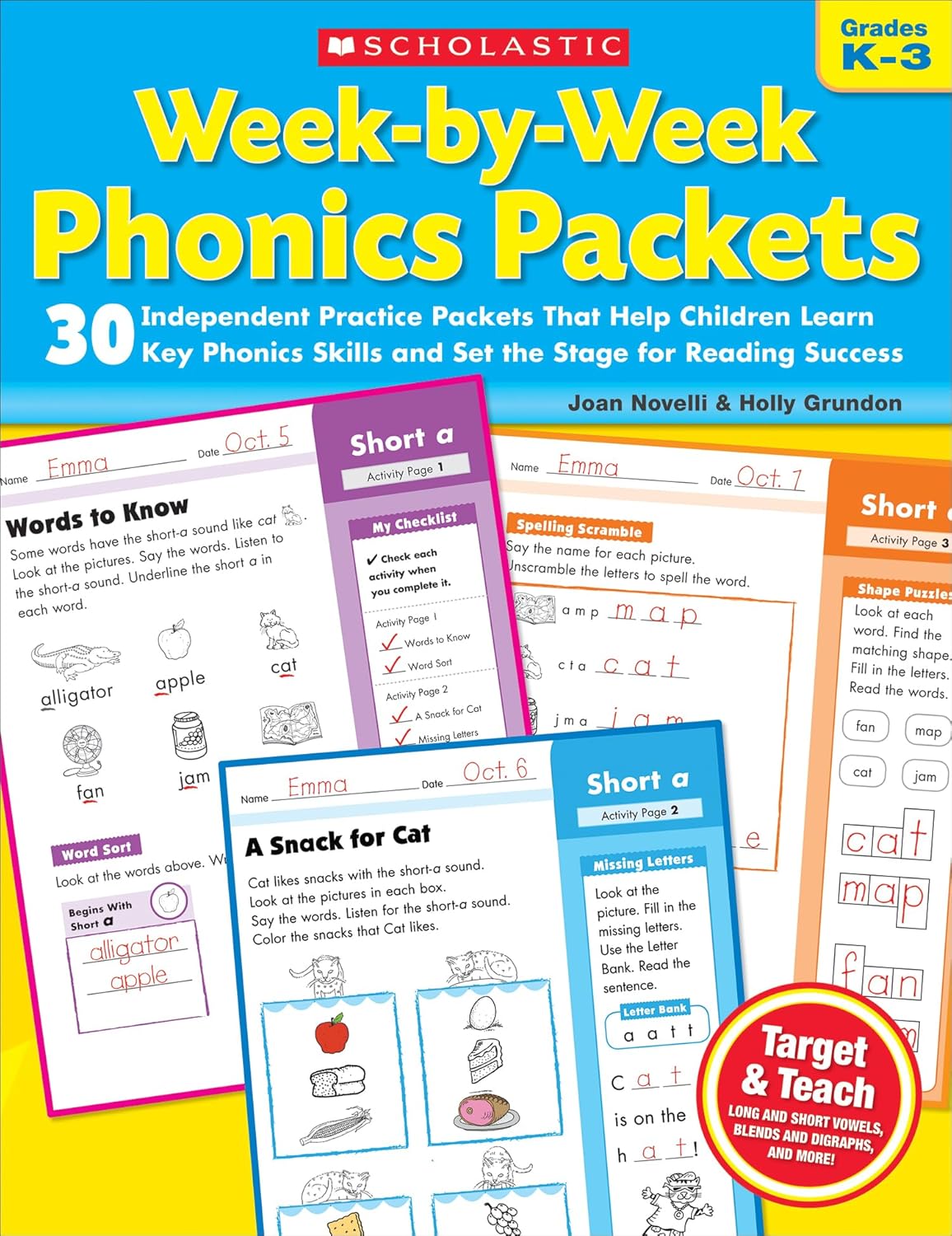 Week-by-Week Phonics Packets: 30 Independent Practice Packets That Help Children Learn Key Phonics Skills and Set the Stage for Reading Success
