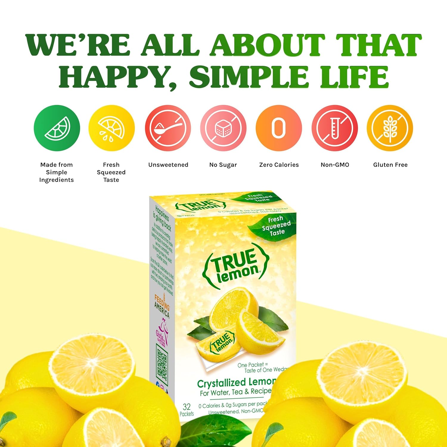 True Lemon Water Enhancer Packets - Sugar-Free, 0 Calorie Drink Mix with Real Lemon Flavor (Bulk Pack of 500)