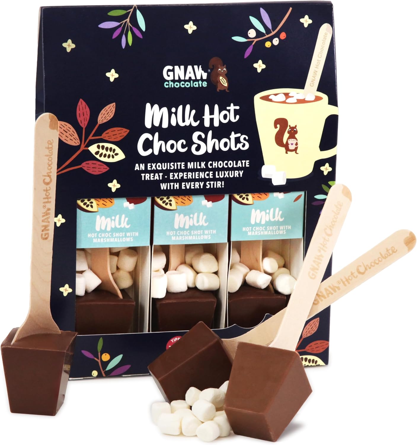 Gnaw Milk Hot Choc Shot Chocolate Gift Set 150 g