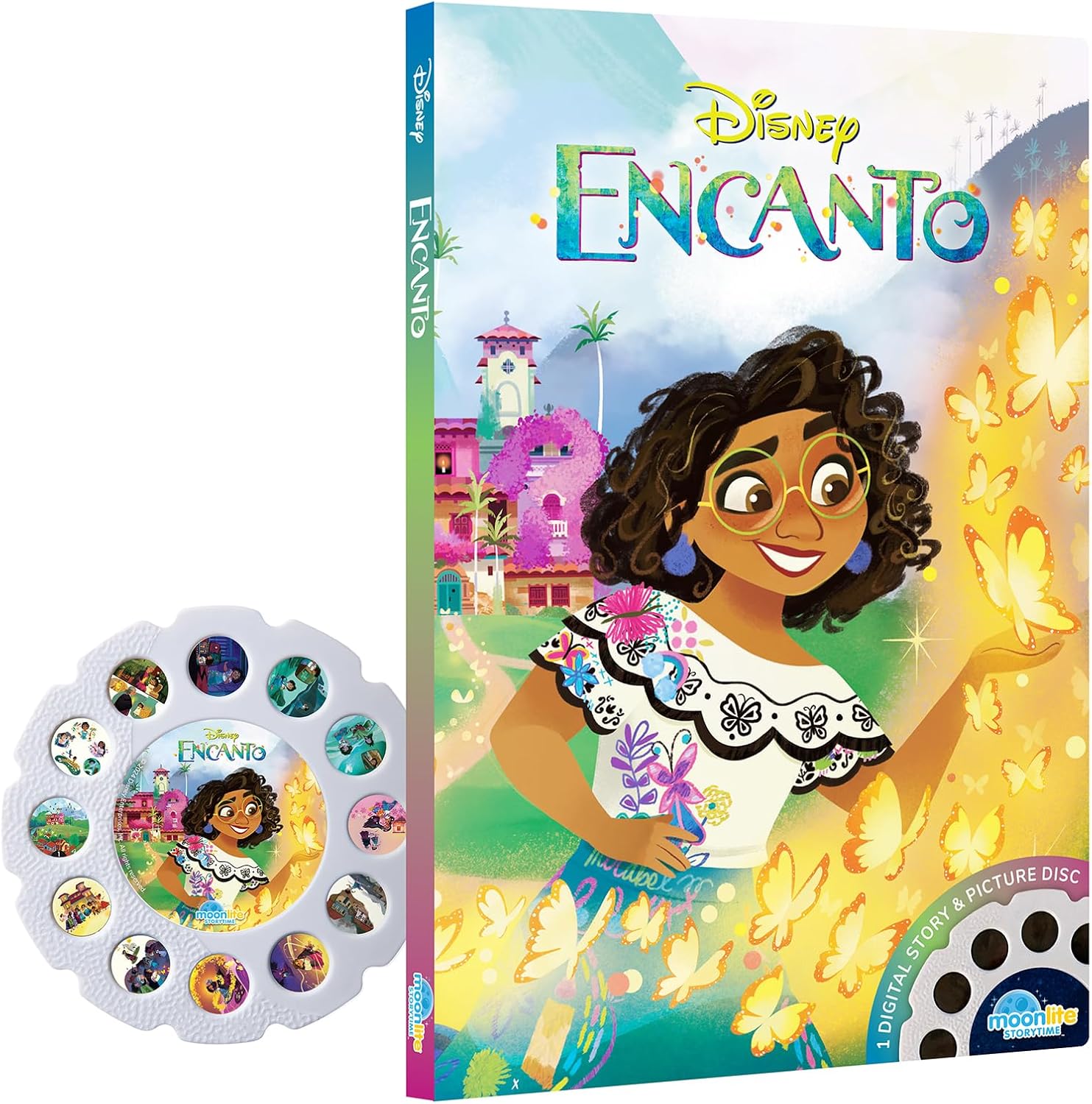 Moonlite Storytime - Disney's Encanto Story - A Magical Read Together - Projector Not Included - Single Disc for Kids & Toddlers - Digital Story Magic - Learning Gifts for Kids Ages 1 Year and Up