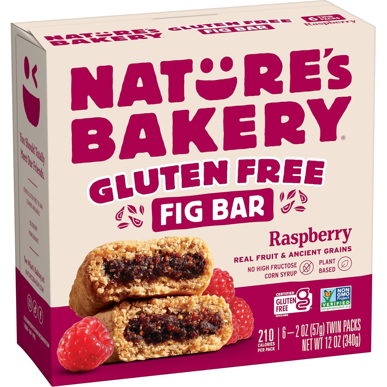 Nature's Bakery Raspberry Fig Bar, 6 Count, 2 Ounce