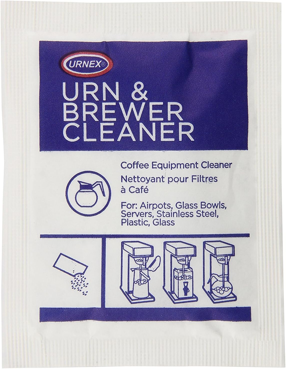 Urnex Original Urn & Brewer Cleaner, Brown, Unscented, 48 Oz, 48 Count