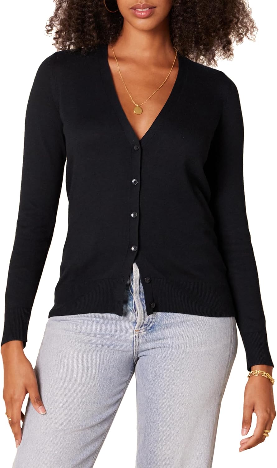Amazon Essentials Women's Lightweight V-Neck Cardigan Sweater (Available in Plus Size)