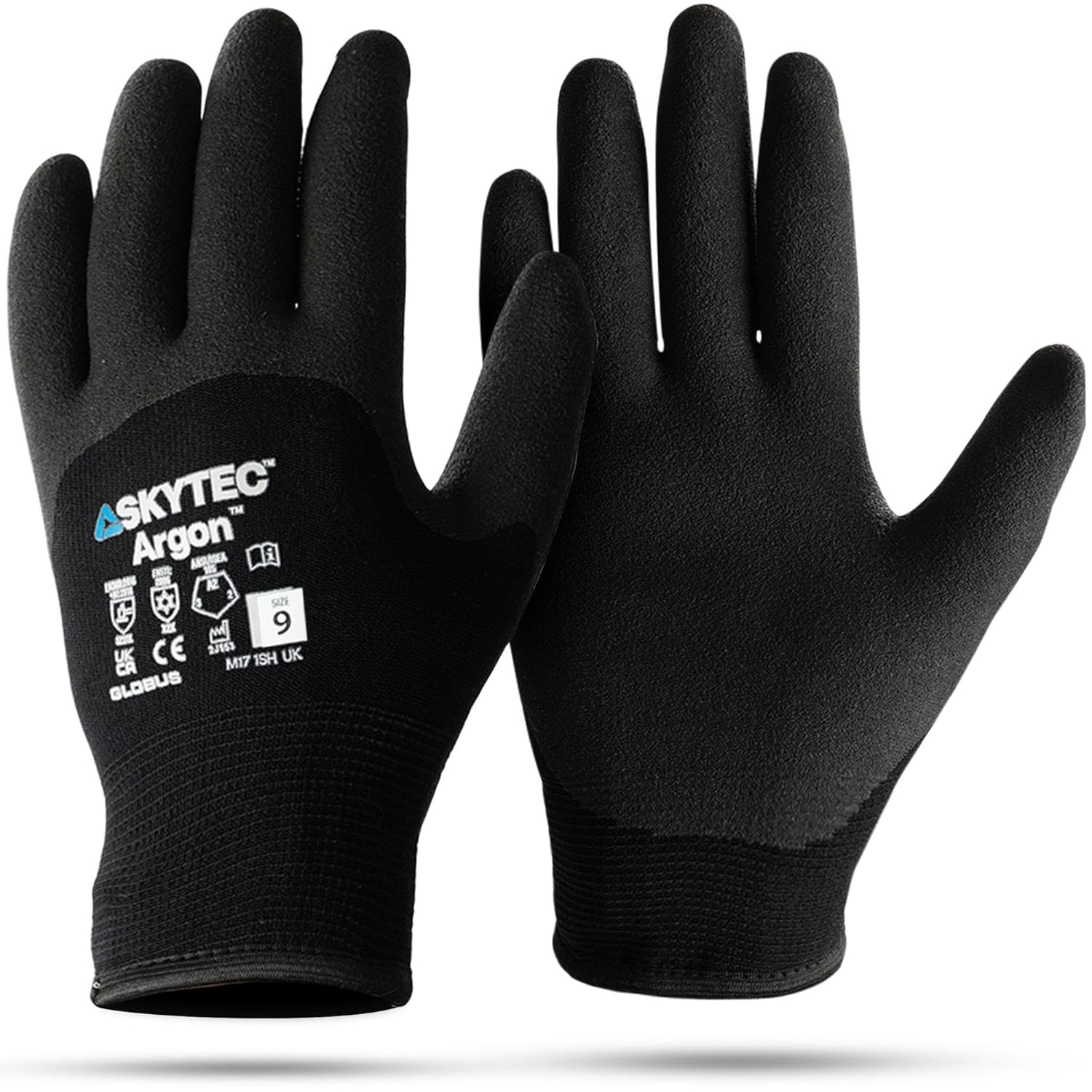 Skytec Thermal Safety Work Gloves - Heavy Duty Gardening Gloves for Women & Men - Lightweight, Water-Resistant & Argon Insulated Nylon - Medium (Pack of 1)