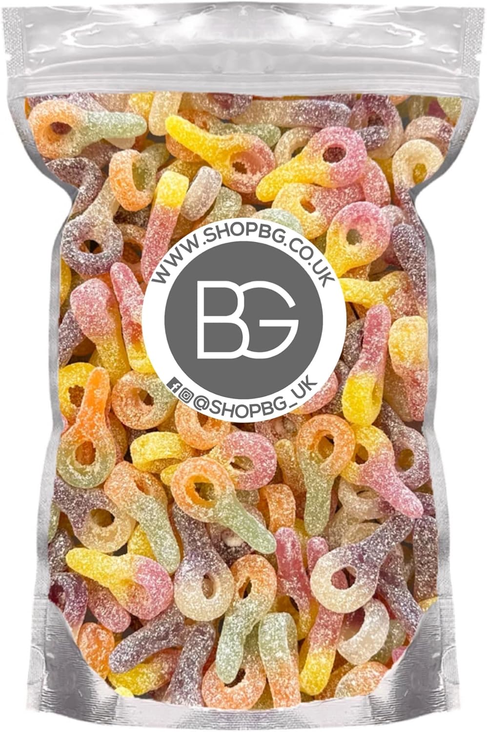 BG Quality Pick & Mix Sweets - Choose Your Own Favourites Single Sweet Pouch 800g (Fizzy Sour Dummies (V))