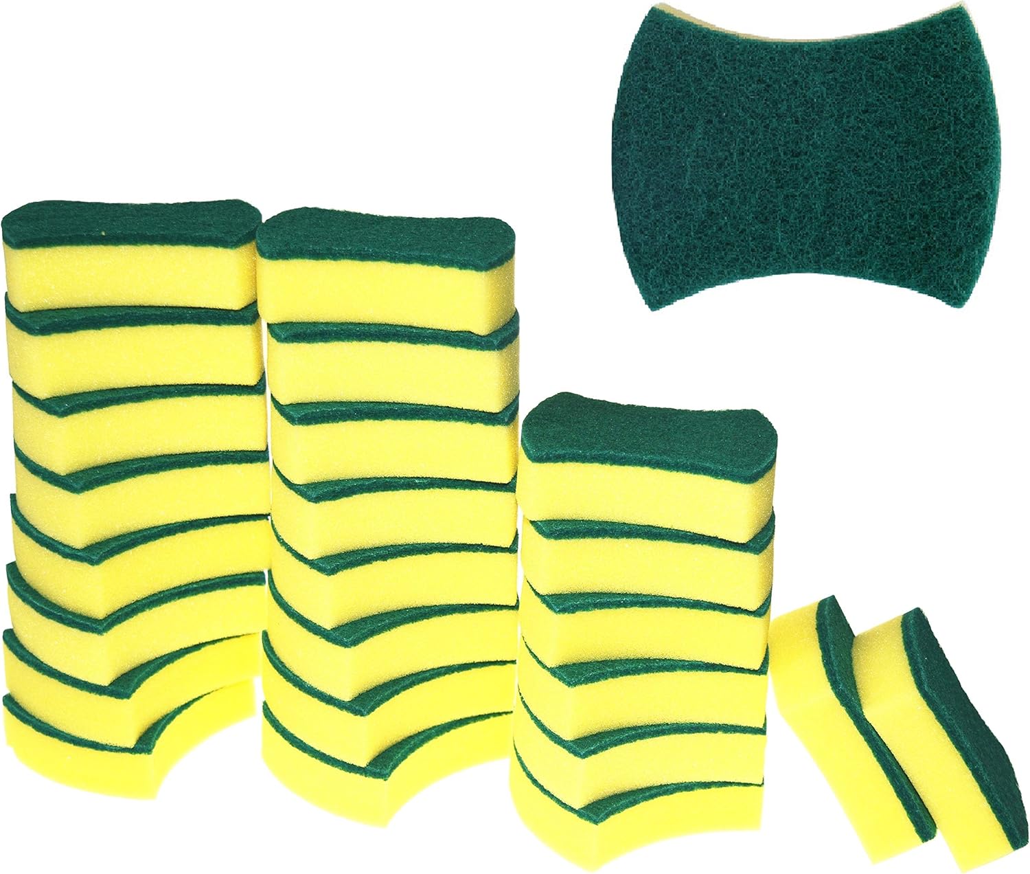 Kitchen Cleaning Sponge,Eco Non-scratch for Dish,Scrub Sponge(Pack of 24)