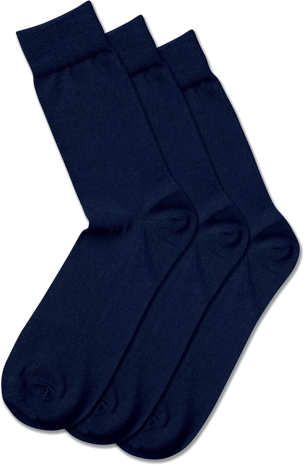 Charles Tyrwhitt Cotton Socks for Men - 3 Pack of Luxury Cotton Rich Dress Socks with Seamless Toe & Reinforced Heel - For Work, Business & Formal Wear