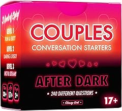 Couples Conversation Starter Cards for Adults - 240 Spicy & Romantic Questions for Relationships - Intimacy Date Night Game Idea - After Dark