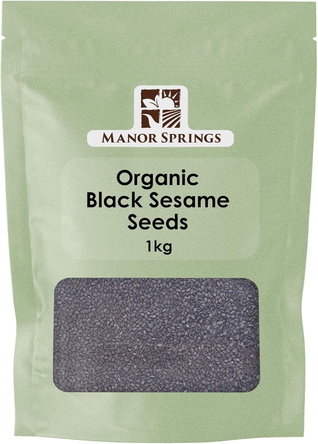 Organic Black Sesame Seeds 1kg by Manor Springs Organic