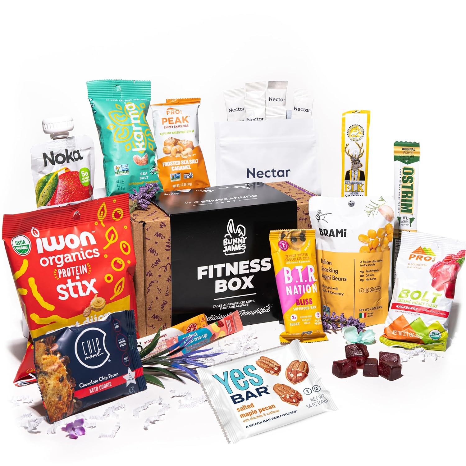 On-the-Go Fitness Snacks Box - Assorted High Protein Fitness Snacks - Snack Variety for Active Lifestyles - Convenient and Delicious Go Snacks for Health Enthusiasts